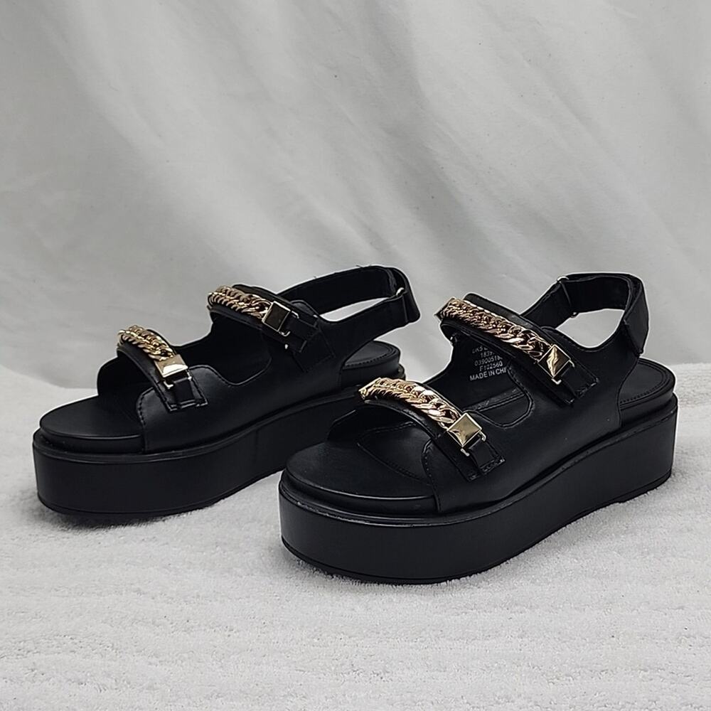 ●ASOS●TIGER CHUNKY CHAIN● ●FLATFORMS● IN ▪︎BLACK▪︎ LADIES 7▪︎ ▪︎NWB▪︎ CHUNKY▪︎